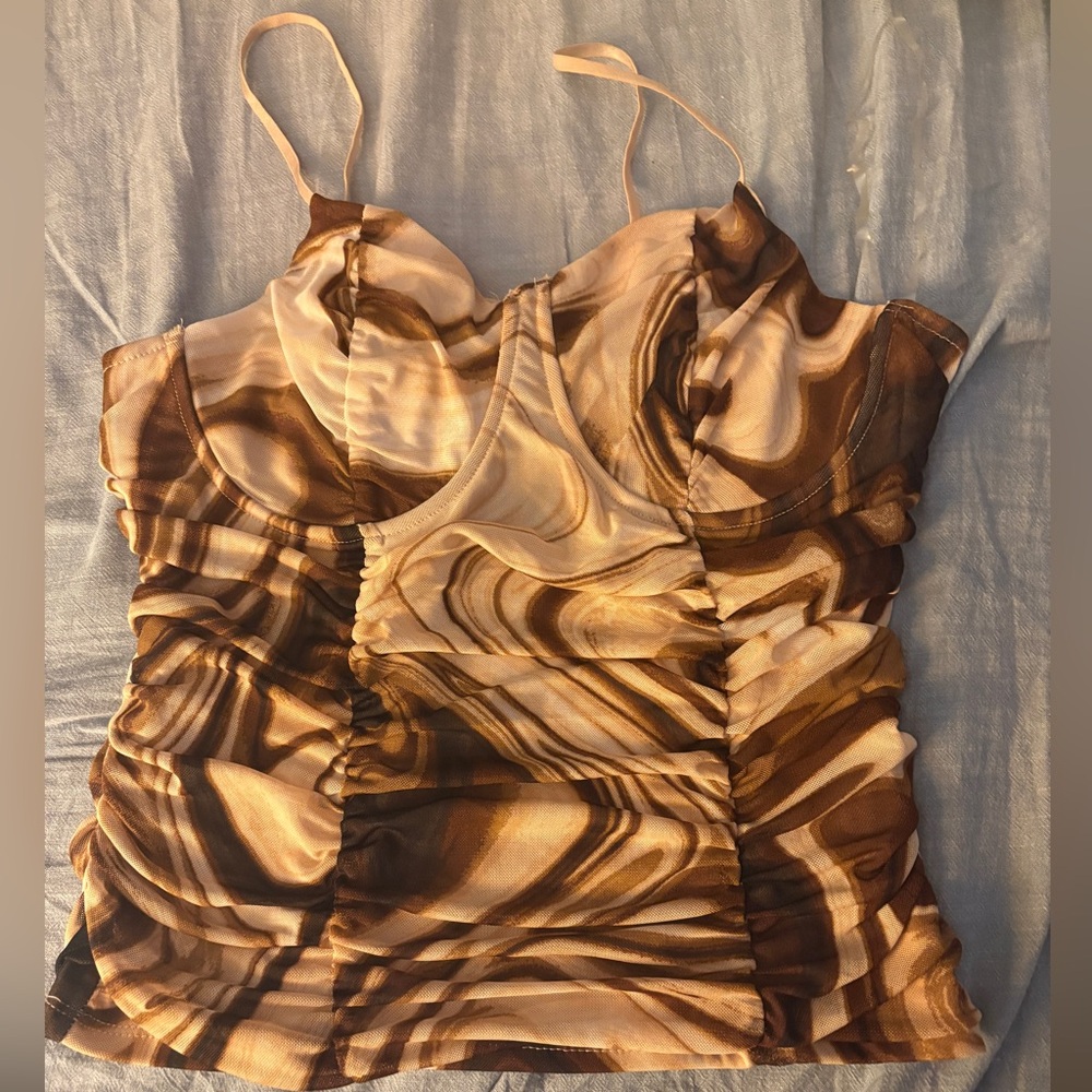 Elegant Swirl Camisole Top